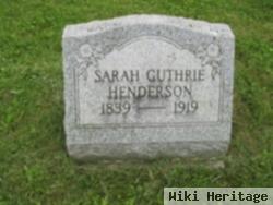 Sarah E. Gutherie Henderson