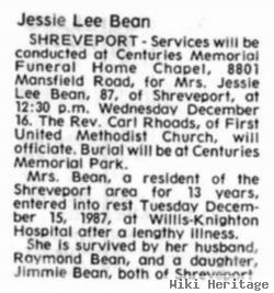 Jessie Lee Kemp Bean