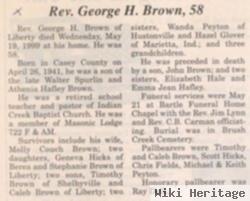 Rev George H Brown