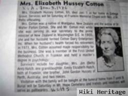 Elizabeth Hussey Cotton