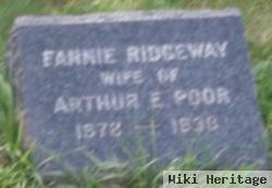 Fannie R Ridgway Poor