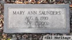 Mary Ann Nelson Saunders