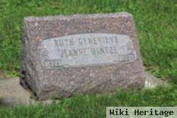 Ruth Genevieve "jeanne" Lindsay Hintze