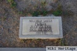 Mildred "millie" Sayer Purdy