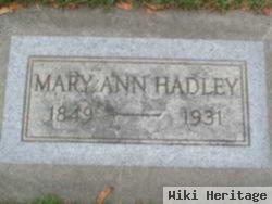 Mary Ann Lewis Hadley