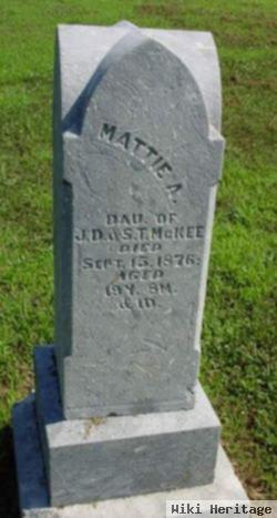 Martha Ann "mattie" Mckee