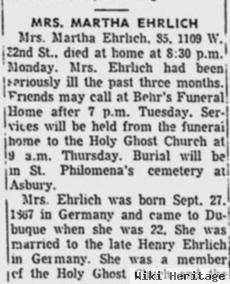 Martha E. Langer Ehrlich