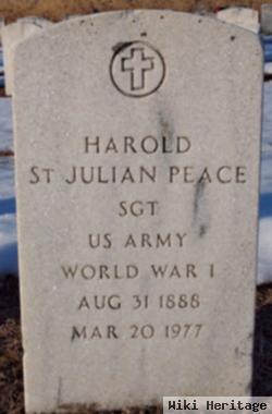 Harold St Julian Peace