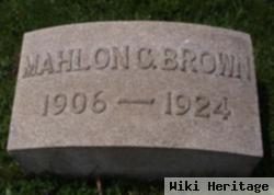 Mahlon C Brown