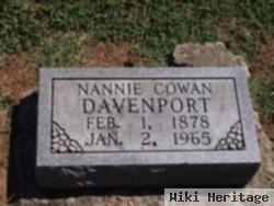 Annie G. "nannie" Cowan Davenport