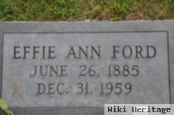 Effie Ann Mcgehee Ford