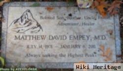 Dr Matthew David "matt" Empey