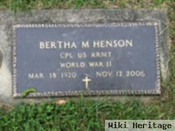 Bertha M Henson