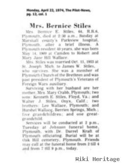 Berniece E. Wallace Stiles