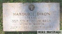 Harold E Dixon