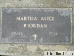 Martha Alice Wolfe Riordan