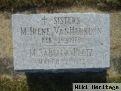 Sr M Irene Vanheuklon