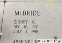 Sidney George Mcbride