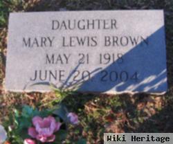 Mary Lewis Brown