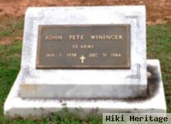 John Pete Wininger