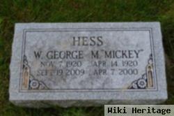 M "mickey" Hess