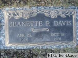 Jeanette P Davis