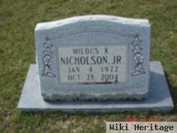 Milous K. Nicholson, Jr