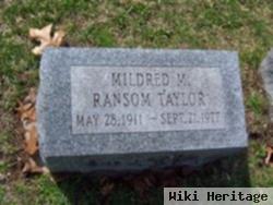 Mildred M. Ransom Taylor