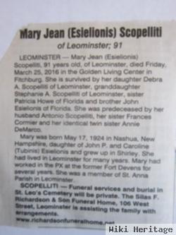 Mary Jean Esielionis Scopelliti