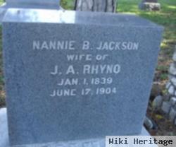 Nannie B Jackson Rhyno