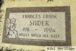 Frances Frank Snider