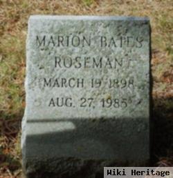 Marion E. Bates Roseman