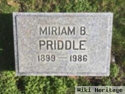 Miriam "veda" Bowker Priddle