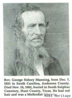 Rev George Sidney Manning