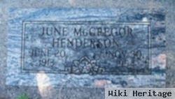 June Mcgregor Henderson