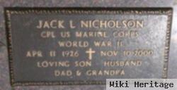 Jack L Nicholson