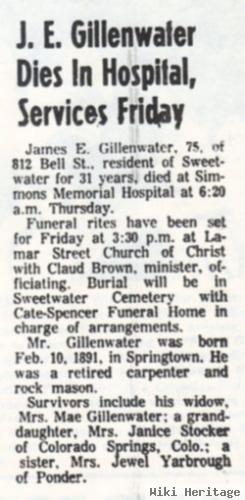 James Earl Gillenwater