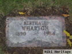 Bertha E. Wharton