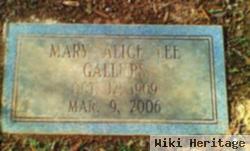 Mary Alice Lee Gallups