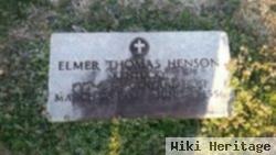 Pvt Elmer Thomas Henson