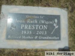 Joan R Wigen Preston