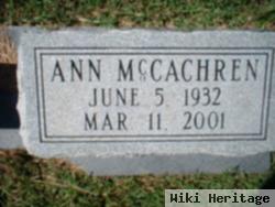 Ann Mccachren Daniel