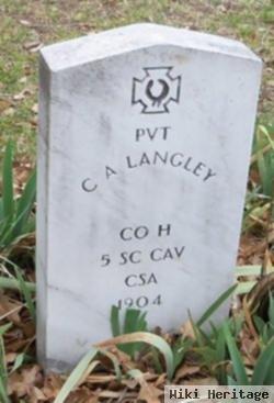 Pvt C. A. Langley