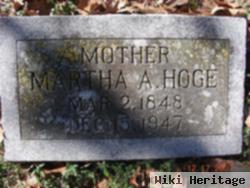 Martha Adaline "mattie" King Hoge