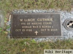 Pfc W. Leroy "roy" Guthrie