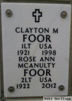 Clayton M Foor