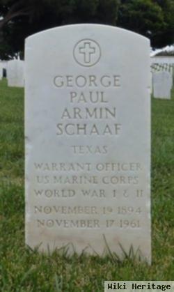 George Paul Armin Schaaf