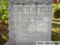 Rev George Wythe Crutchfield