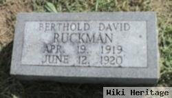 Berthold David Ruckman