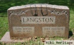 Dora Elizabeth Langston